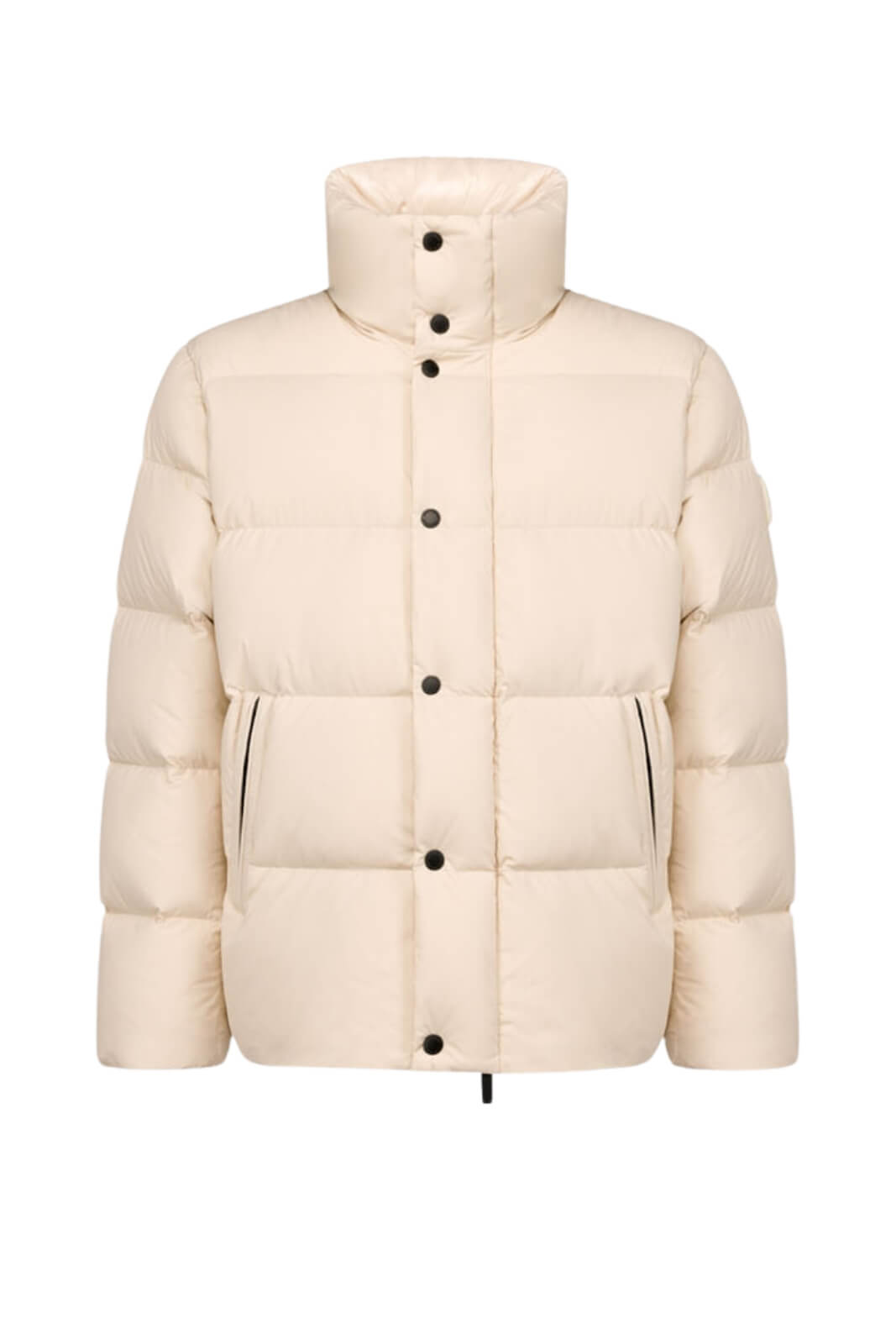 Piumino da donna After Label in piuma con collo alto colore ecrù