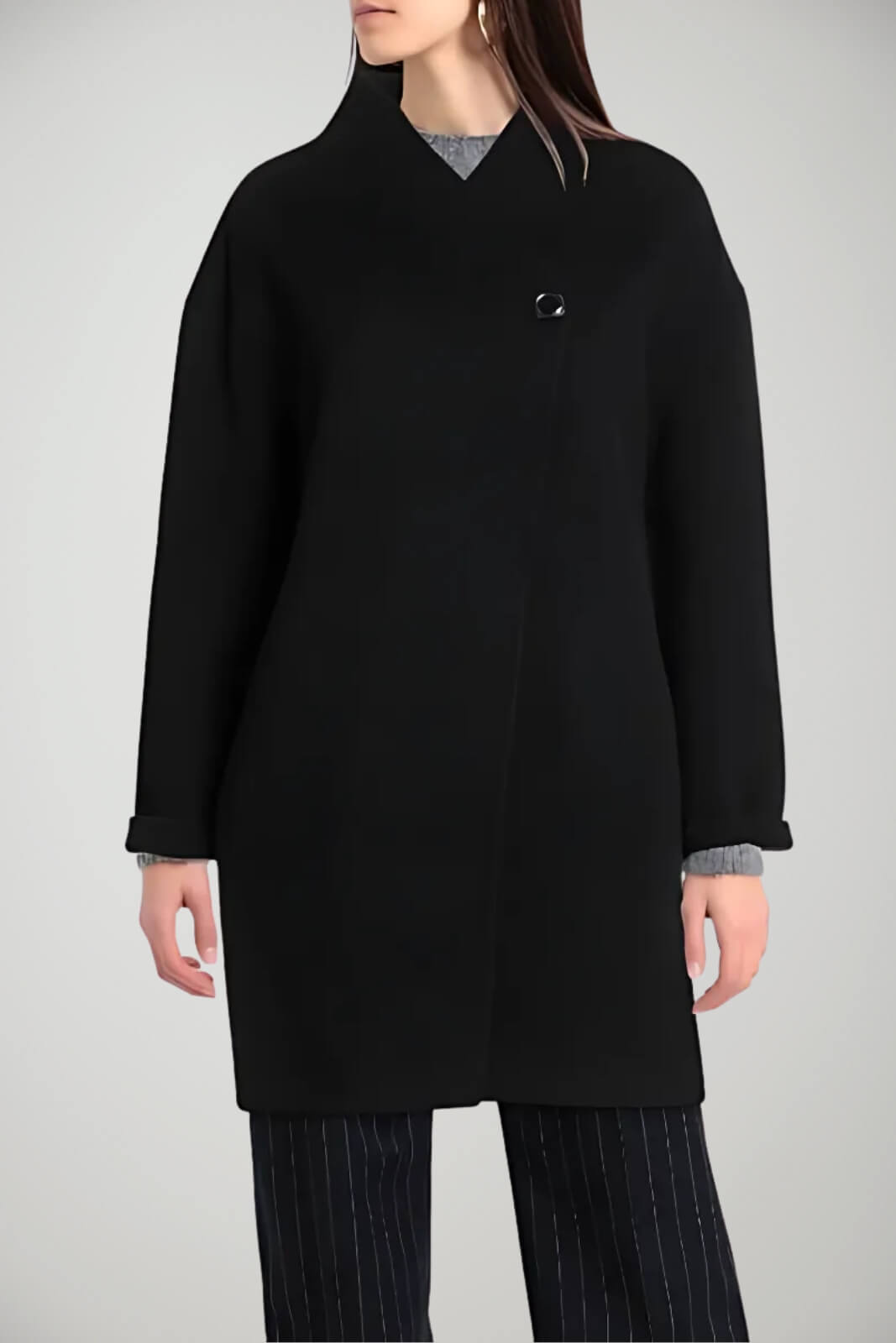 Alessia Santi Cappotto Donna in panno fronte 1