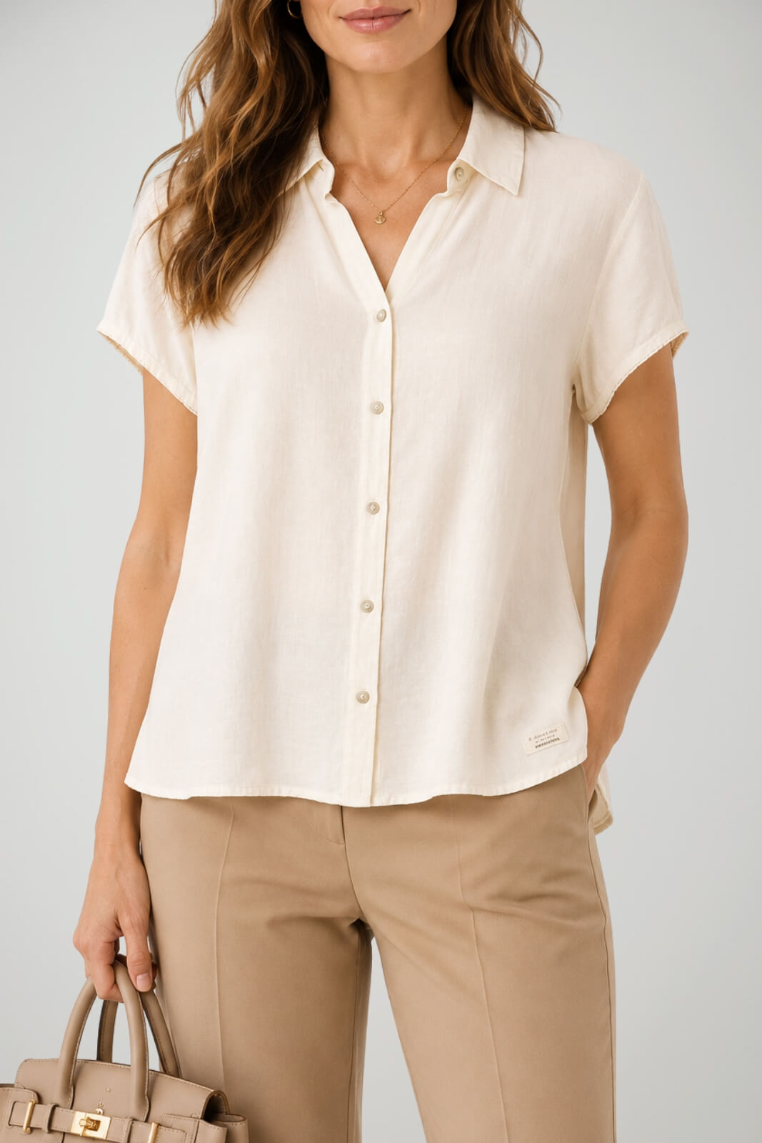 Alessia Santi Camicia Donna con Fondo Lungo