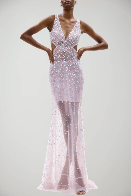 Abito da donna Allure Evening lungo con strass