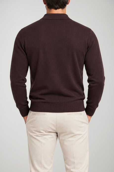 Alpha Studio Polo Uomo Slim Fit in lana