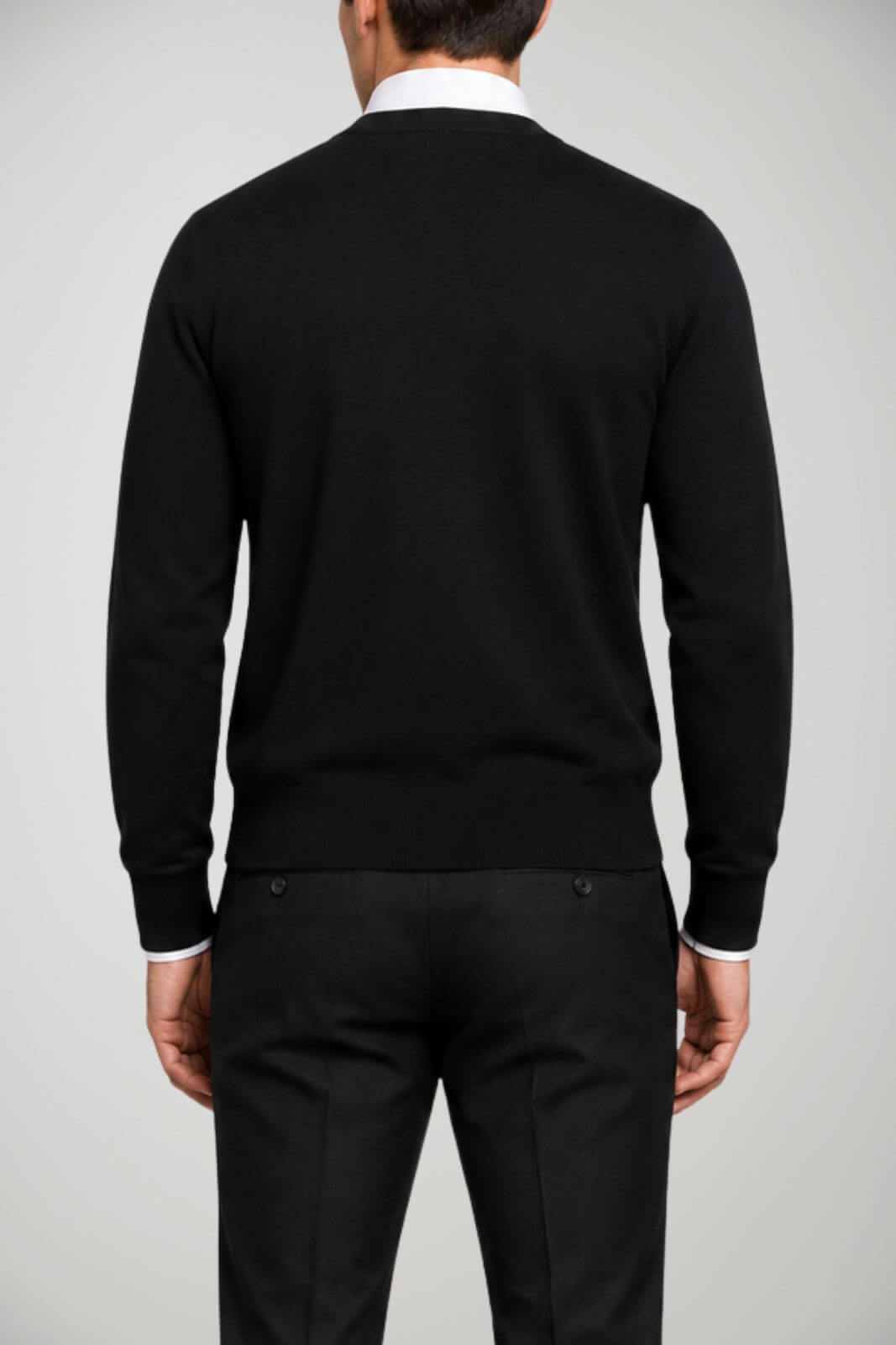 Alpha Studio Cardigan Uomo in lana Regular fit / Nero