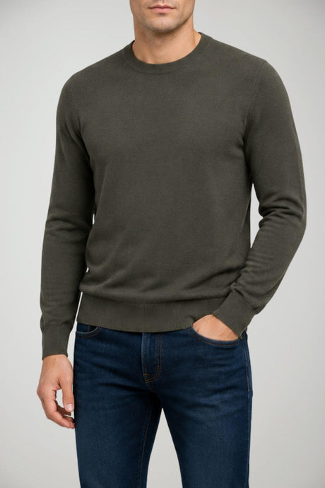 Alpha Studio Maglia Uomo in lana Slim fit / Militare