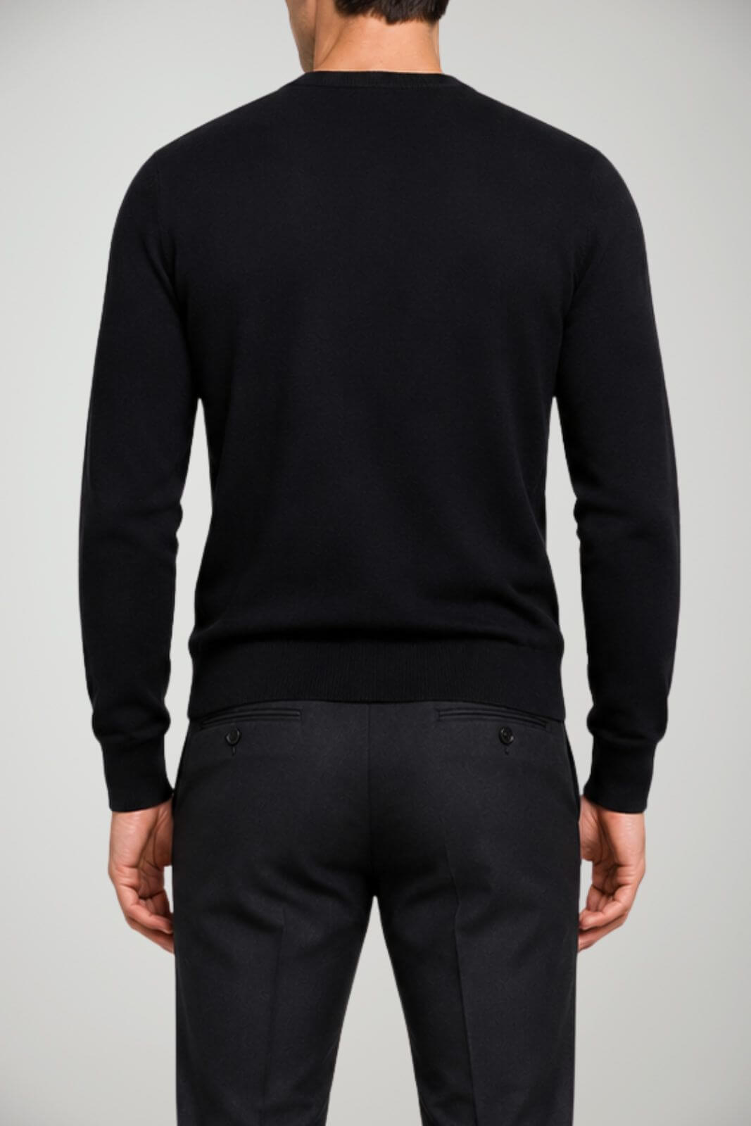 Alpha Studio Maglia Uomo in lana Slim fit / Nero