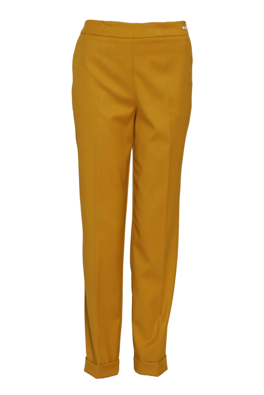 Pantalone donna chino con risvolti fronte