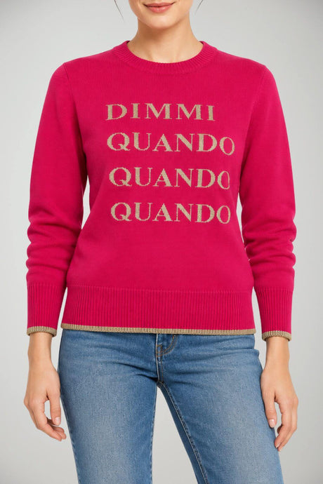 Angela Davis Maglia Donna con Dettagli in Lurex
