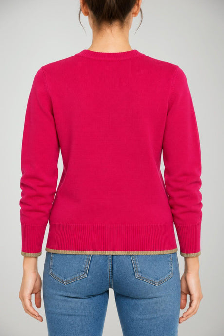 Angela Davis Maglia Donna con Dettagli in Lurex