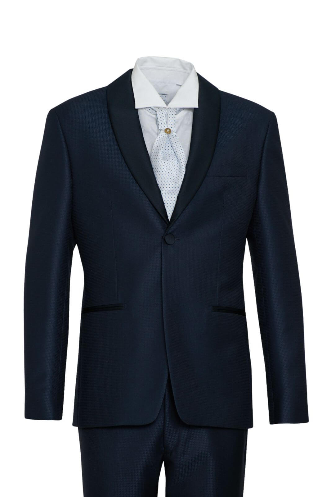 Abito uomo Angelo Toma in micro lavorazione dettaglio giacca