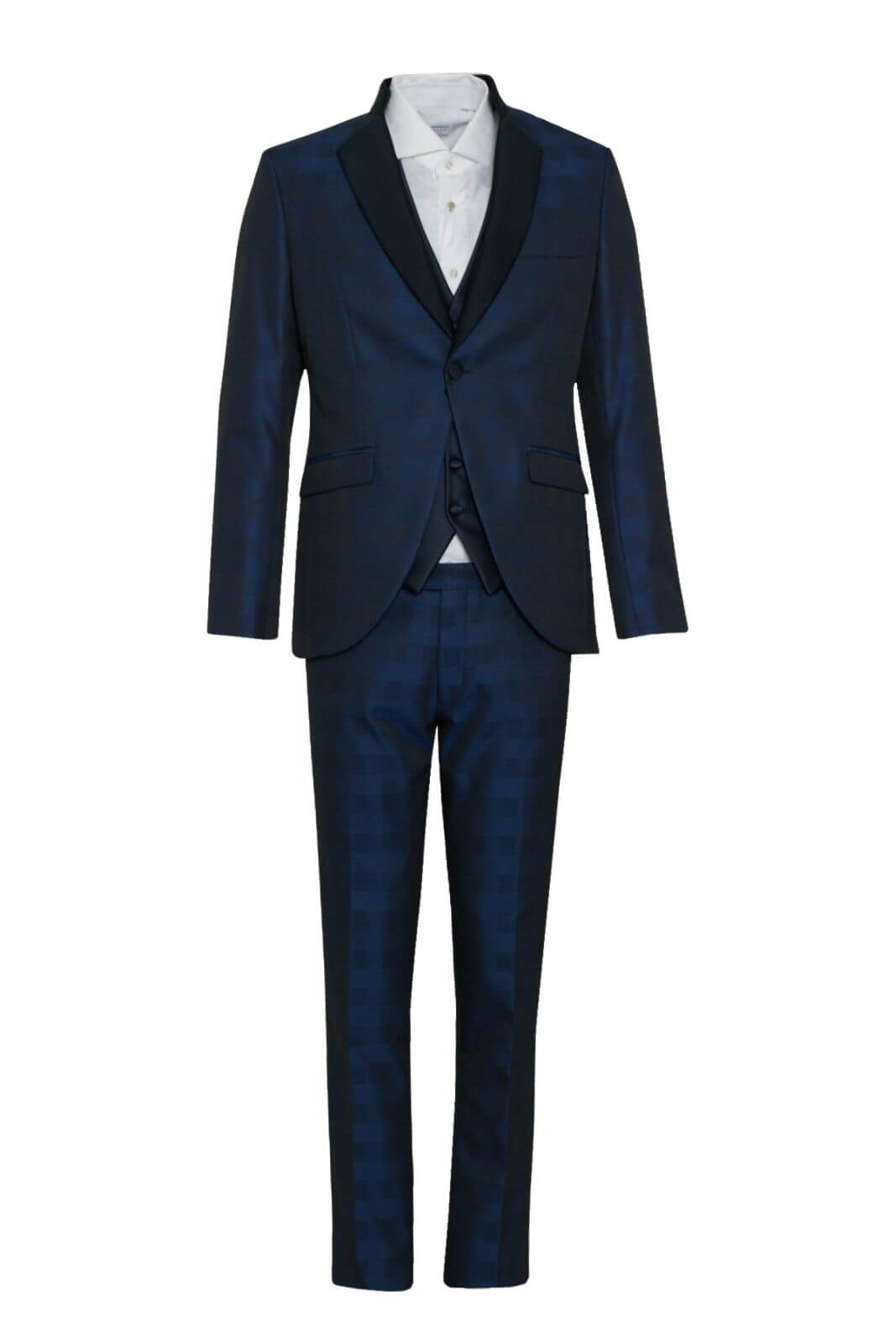 Abito uomo Angelo Toma fantasia check fronte