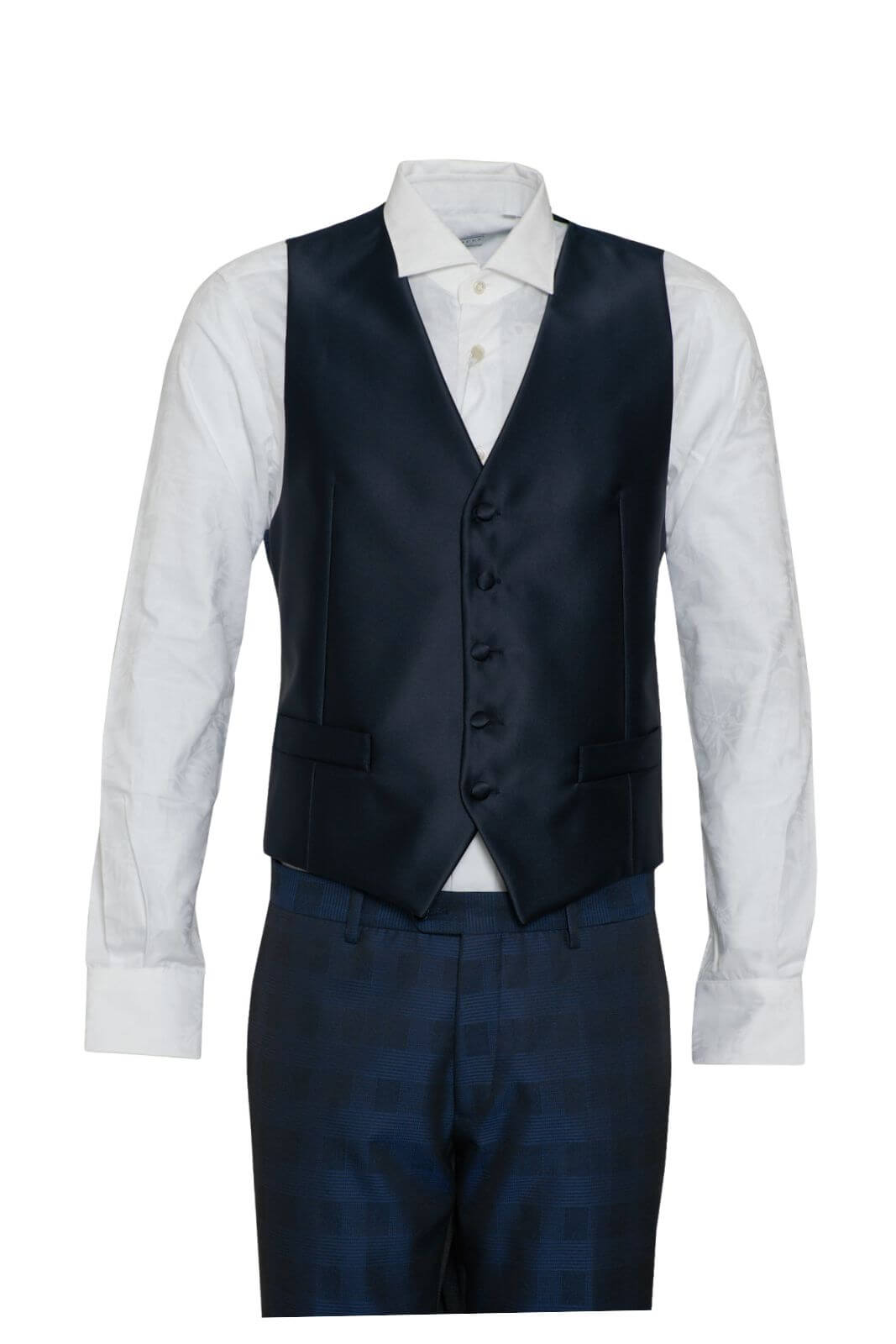 Abito uomo Angelo Toma fantasia check fronte 2