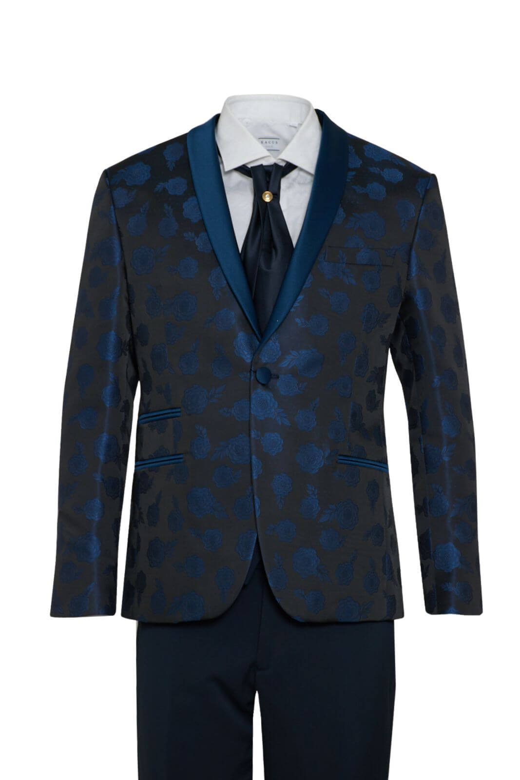 Abito uomo Angelo Toma damascato fronte 1