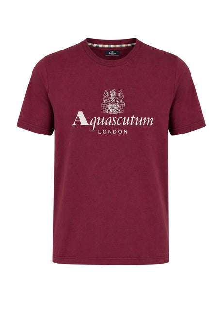 T-shirt da uomo a maniche corte Aquascutum con logo