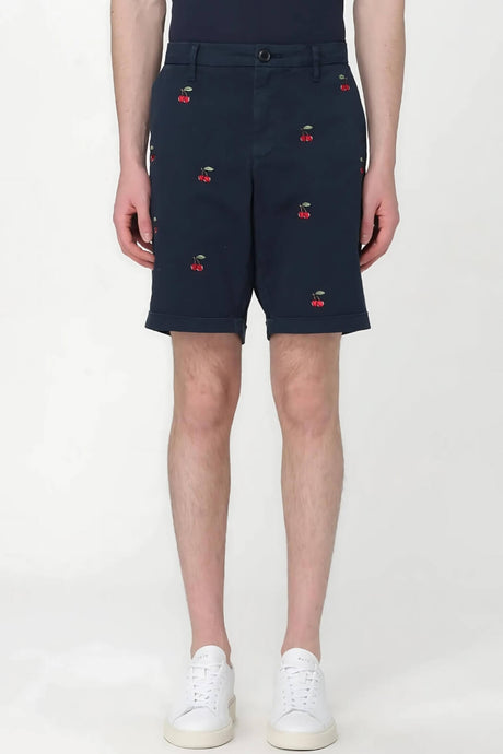 Bermudas Sun68 para hombre con patrón bordado chino