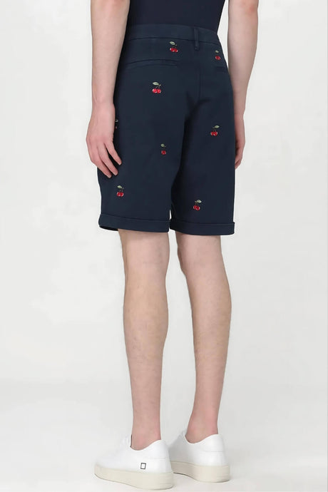 Sun68 Bermuda Uomo CHINO EMBROIDERY PATTERN