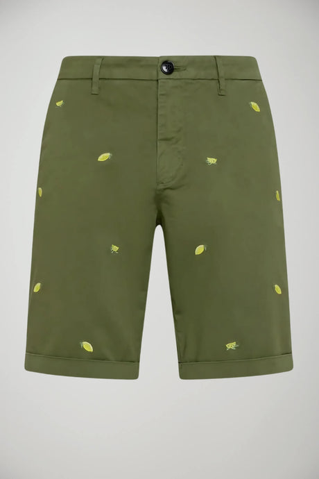 Bermudas Sun68 para hombre con patrón bordado chino