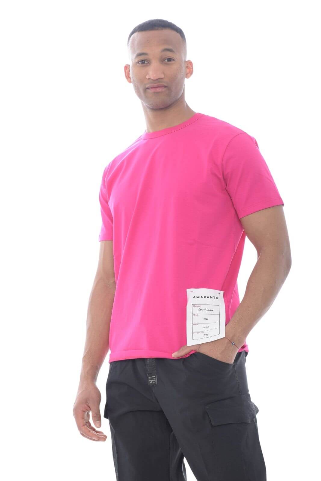 Amaranto Camiseta Hombre manga corta