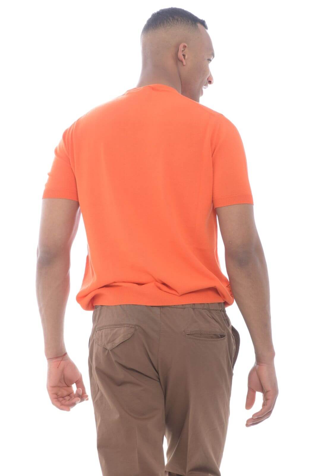 Amaranto Camiseta Hombre hilo con bolsillo