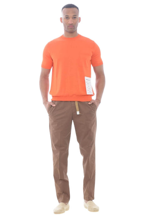 Amaranto Camiseta Hombre hilo con bolsillo
