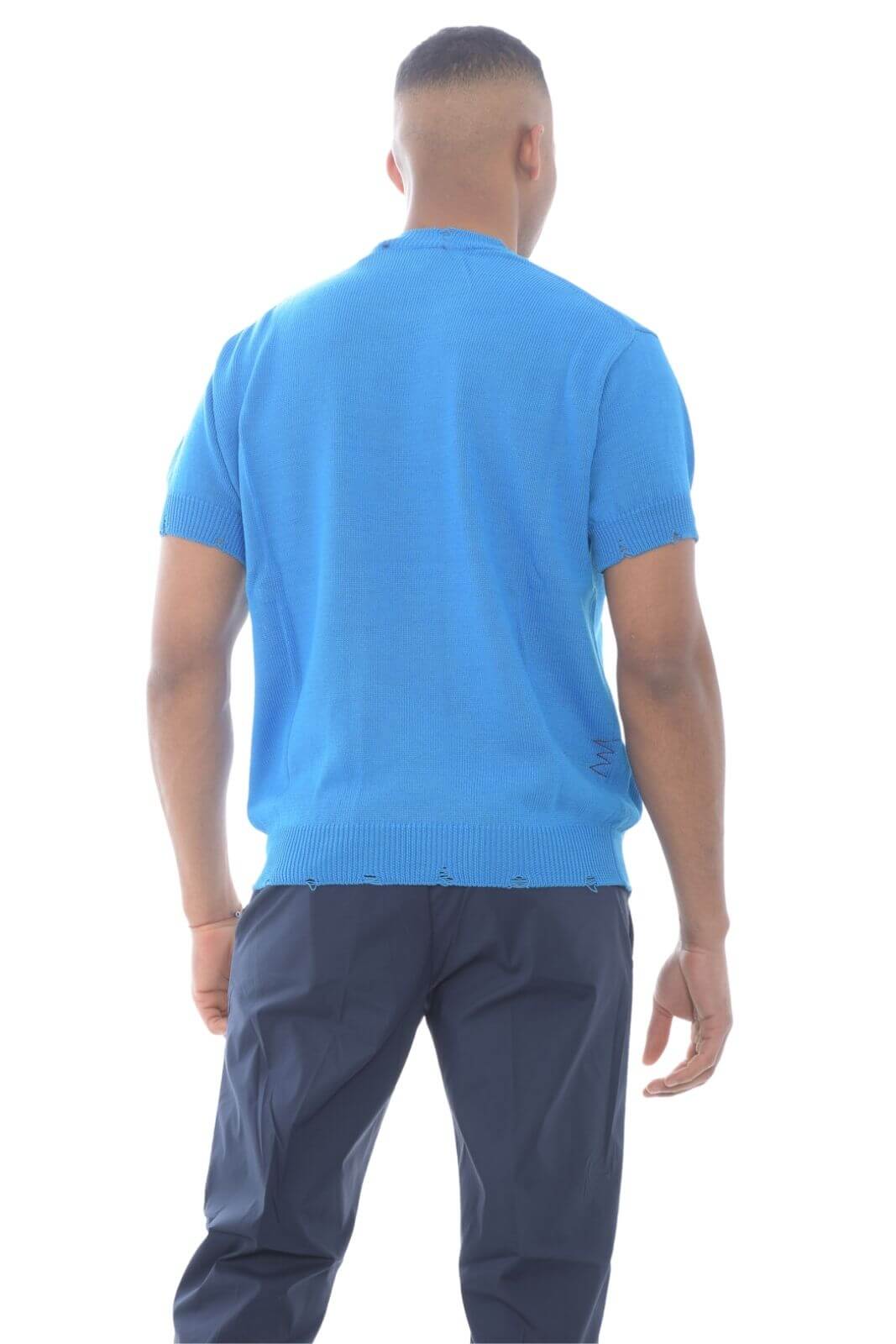 Amaranto maglia uomo maniche corte con usure