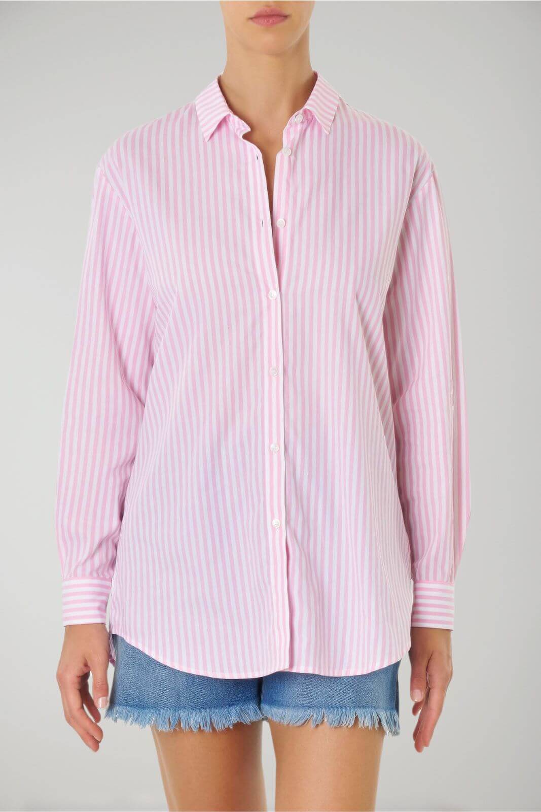 MC2 Saint Barth camicia donna BRIGITTE in popeline stripes