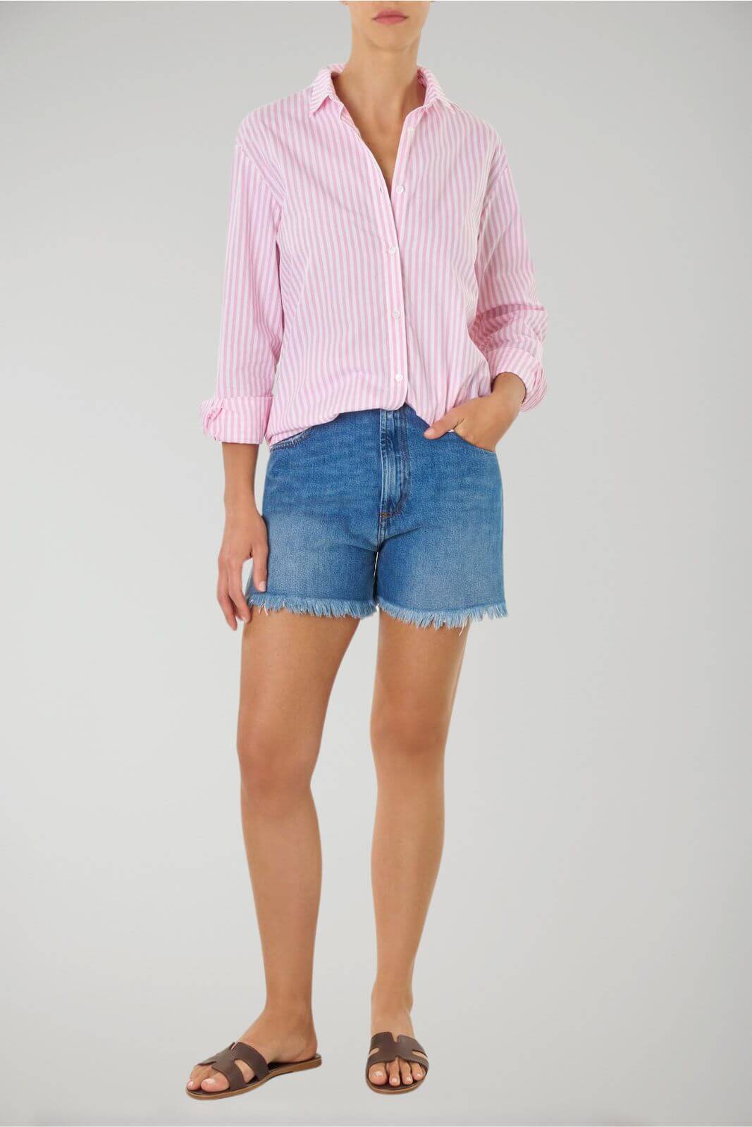 MC2 Saint Barth camicia donna BRIGITTE in popeline stripes