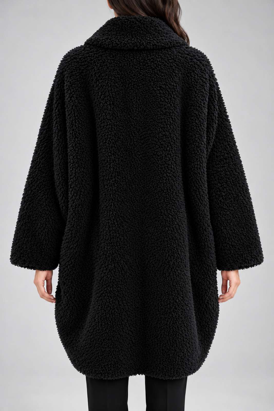 Background Giaccone Donna in Sherpa Reversibile