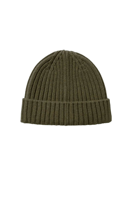 Belstaff Cappello Uomo in lana a coste / Kaki