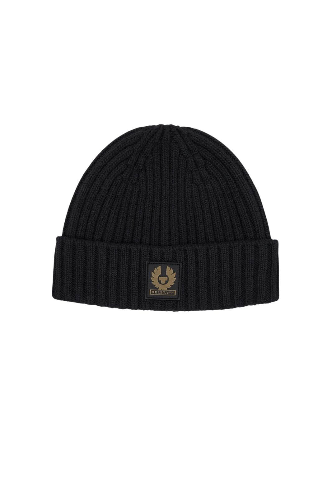 Belstaff Cappello Uomo in lana a coste / Nero