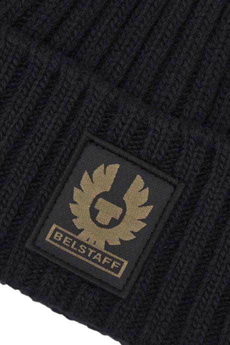 Belstaff Cappello Uomo in lana a coste / Nero