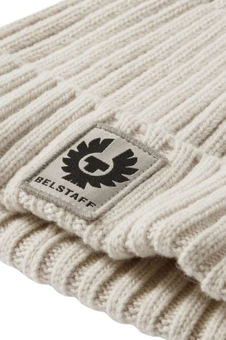 Belstaff Cappello Uomo in lana a coste / Pietra