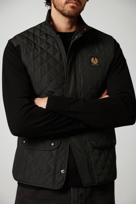 Belstaff Gilet Uomo trapuntato Relaxed fit / Nero