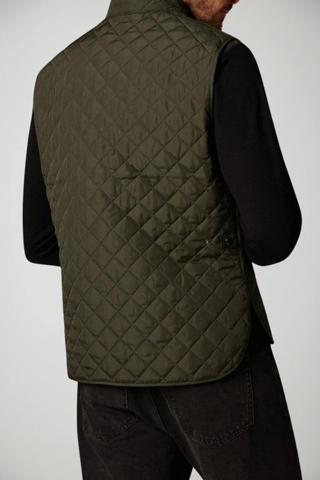 Belstaff Gilet Uomo trapuntato Relaxed fit / Oliva