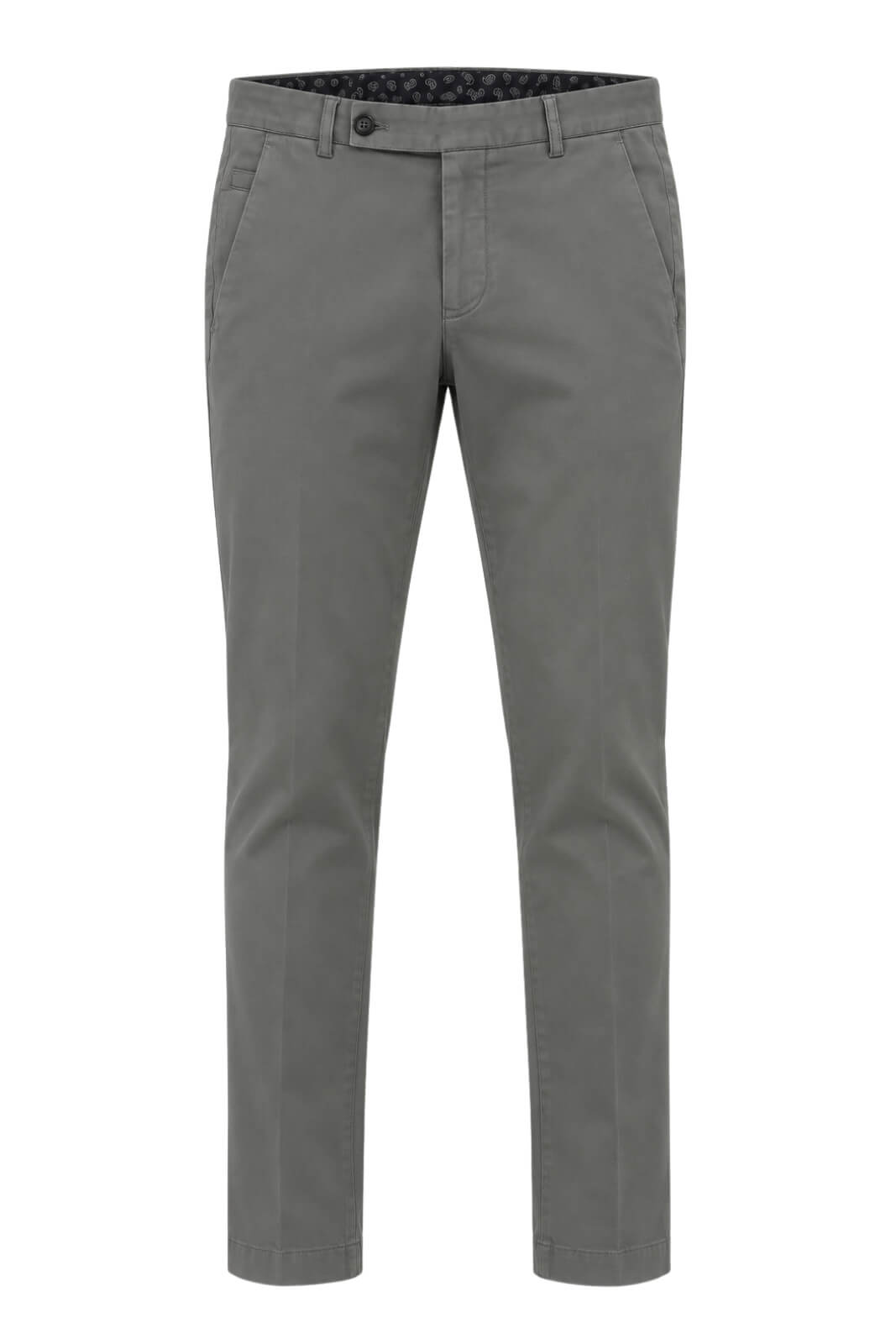 Berwich Pantaloni Uomo in Gabardina Slim Fit / Grigio