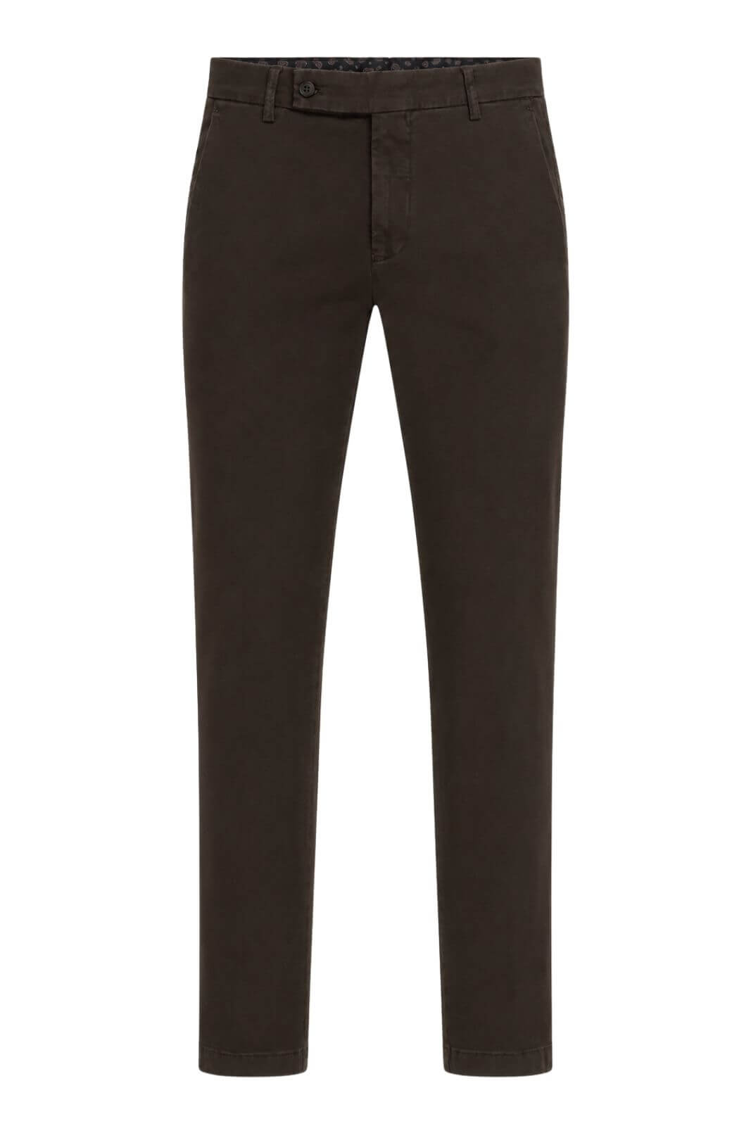 Berwich Pantaloni Uomo in Gabardina Slim Fit / Moro