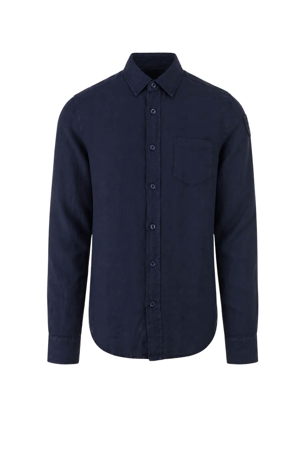 Blauer Camicia Uomo Lino Swan