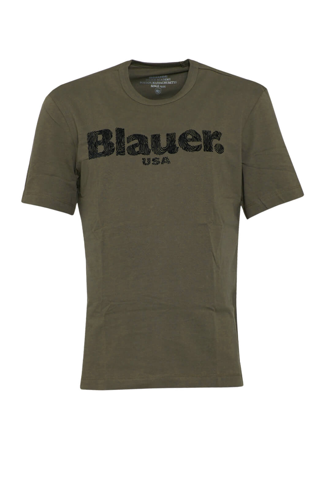 T-shirt da uomo Blauer maniche corte con stampa centrale fronte