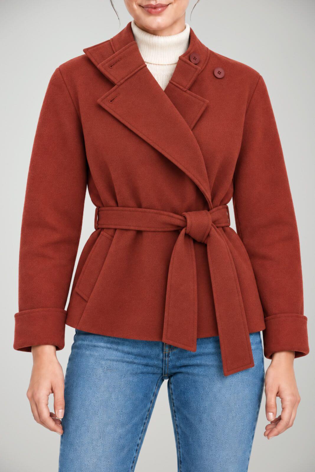 Niù Giacca Donna in lana con cintura
