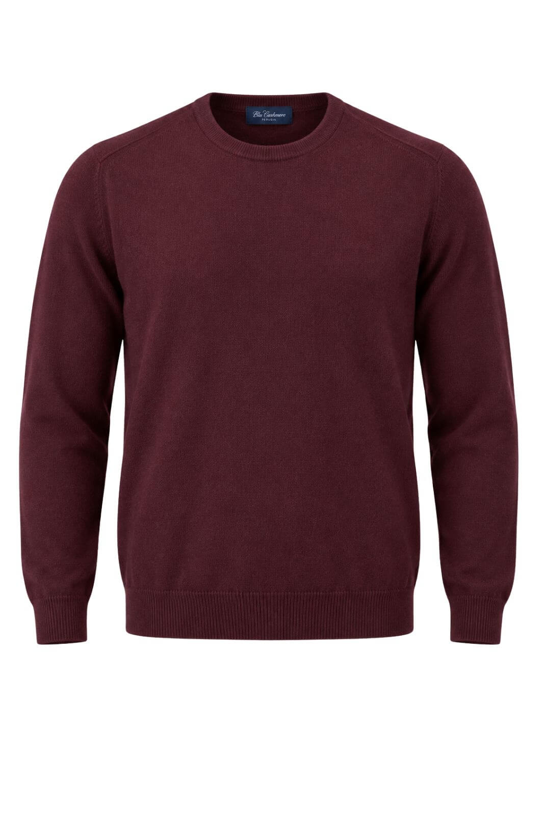 Blu Cashmere Maglia Uomo a girocollo / Bordeaux
