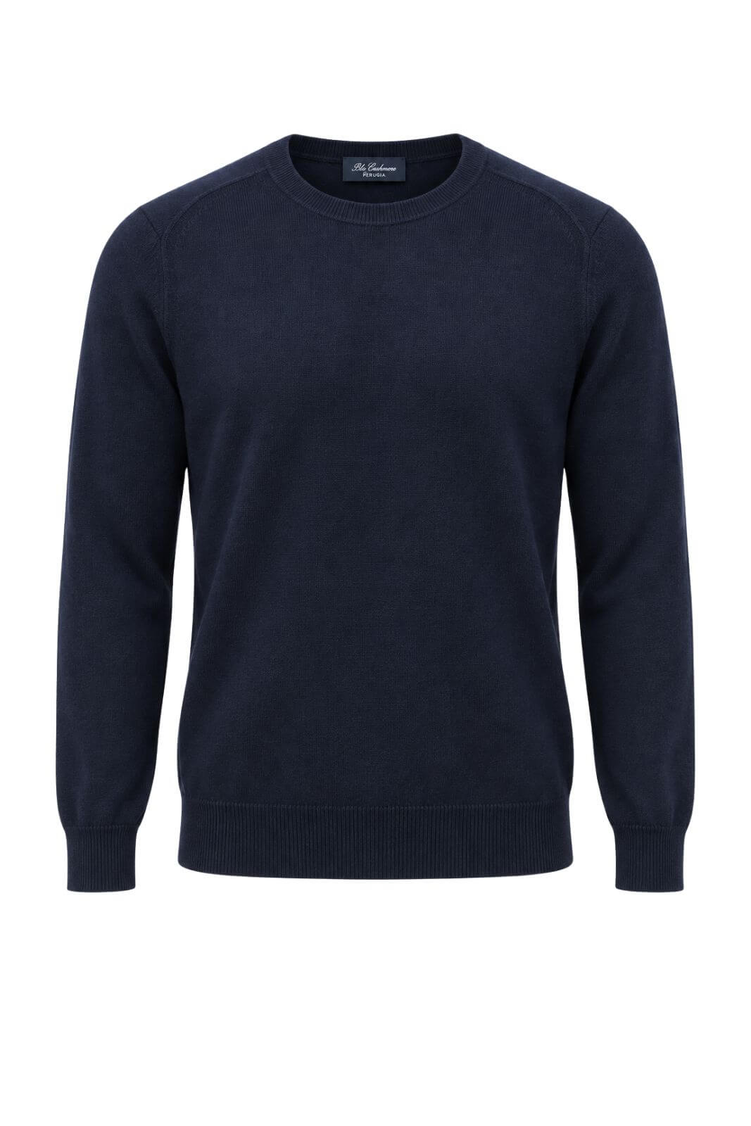 Blu Cashmere Maglia Uomo a girocollo / Navy