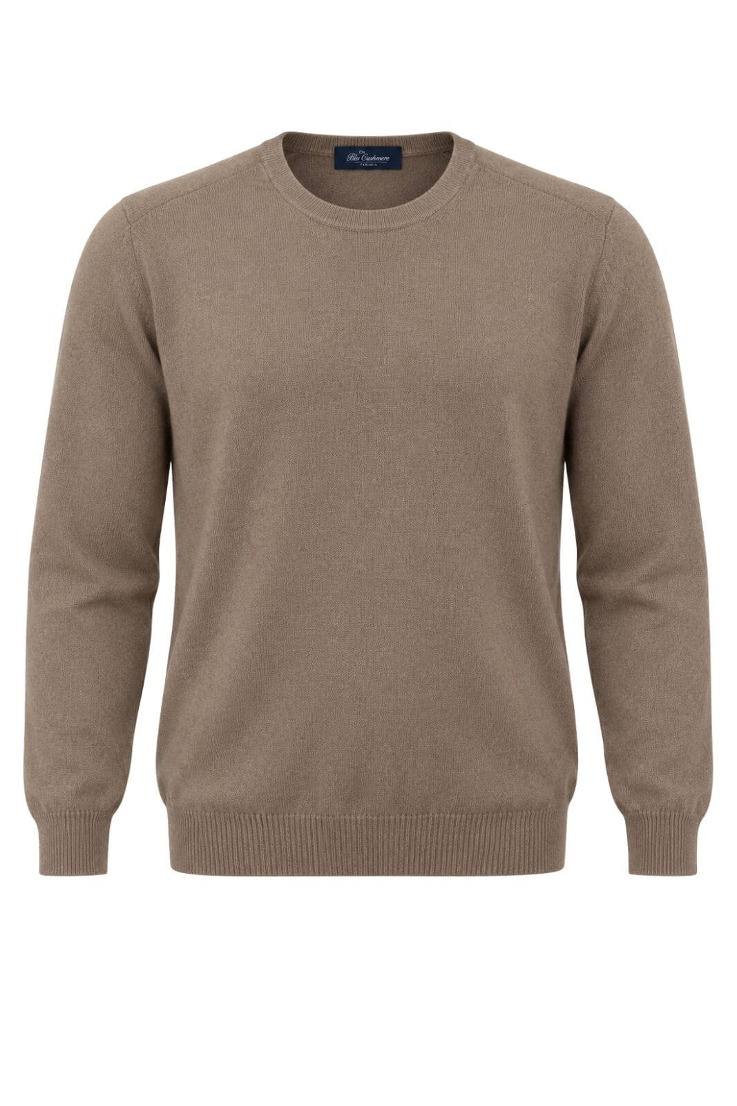 Blu Cashmere Maglia Uomo a girocollo / Nocciola