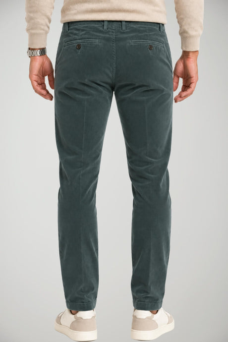 Briglia 1949 men's slim fit velvet chinos