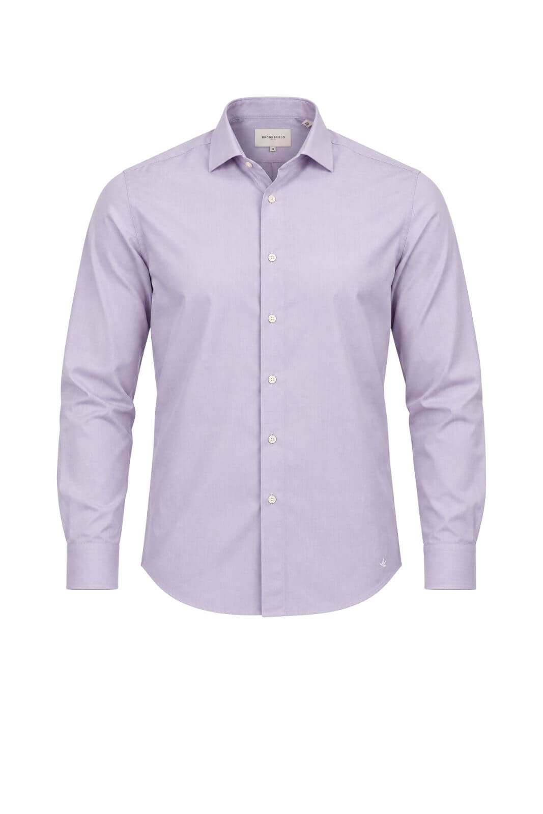 Brooksfield Camicia Uomo Slim Fit micropattern / Ciclamino