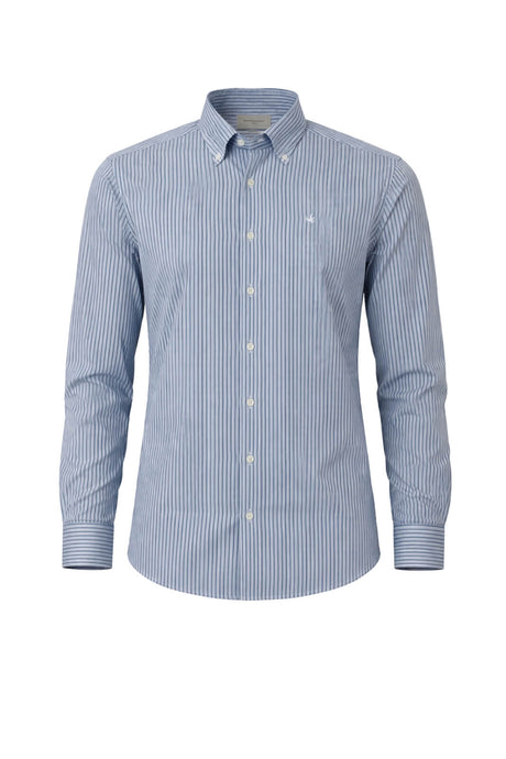 Camicia da uomo Brooksfield a righe con logo