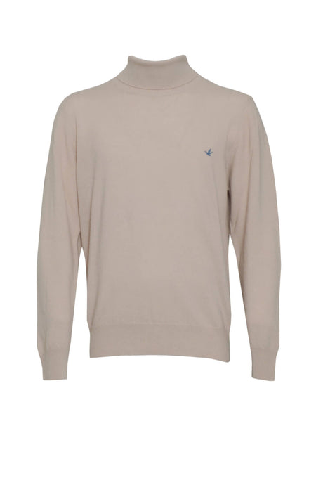 Dolcevita uomo Brooksfield in lana tinta unita fronte