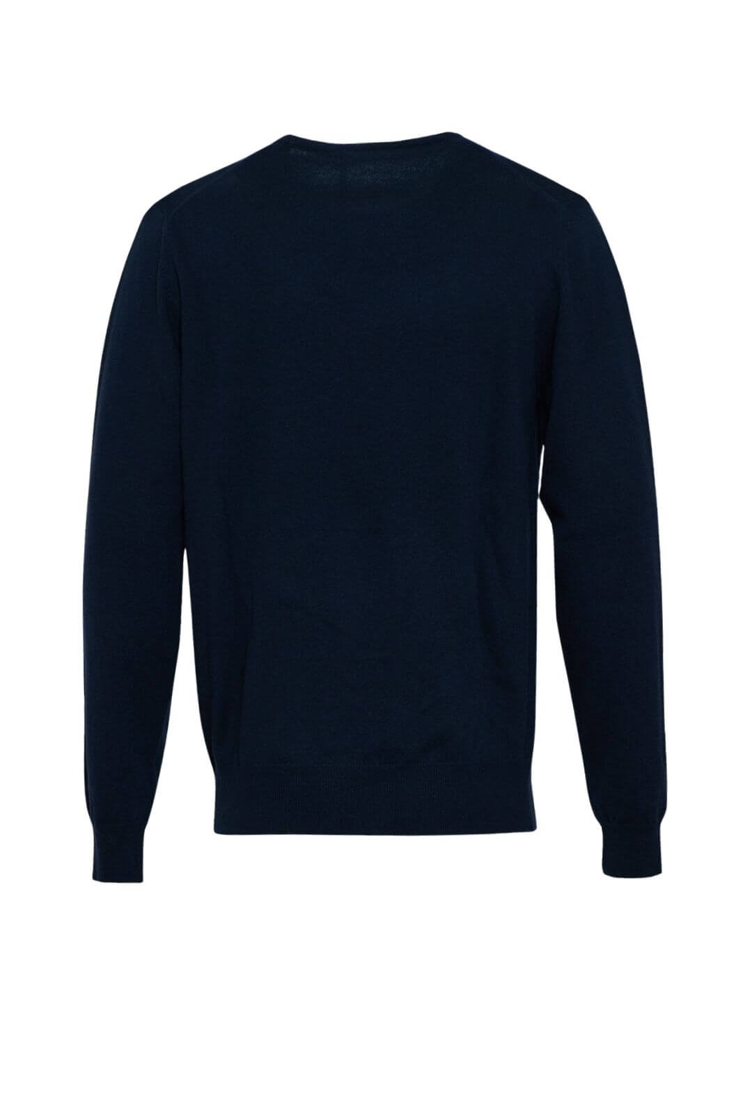 Maglia da uomo Brooksfield in lana a girocollo con logo retro