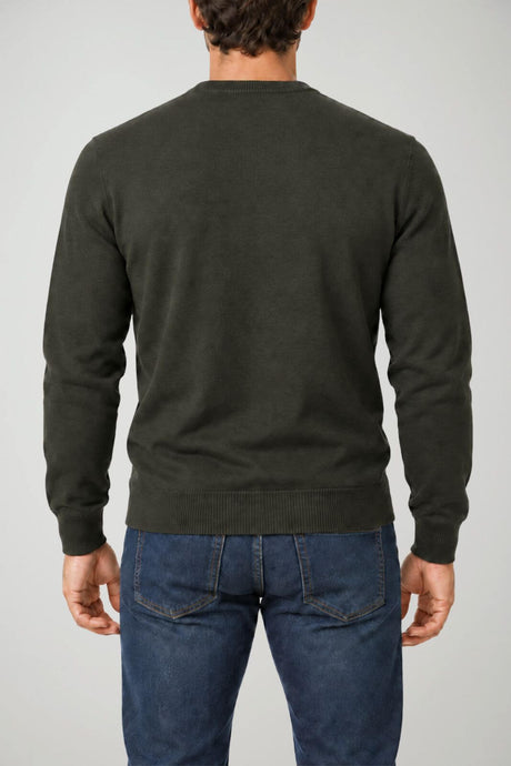 Brooksfield Maglia Uomo in lana / Oliva
