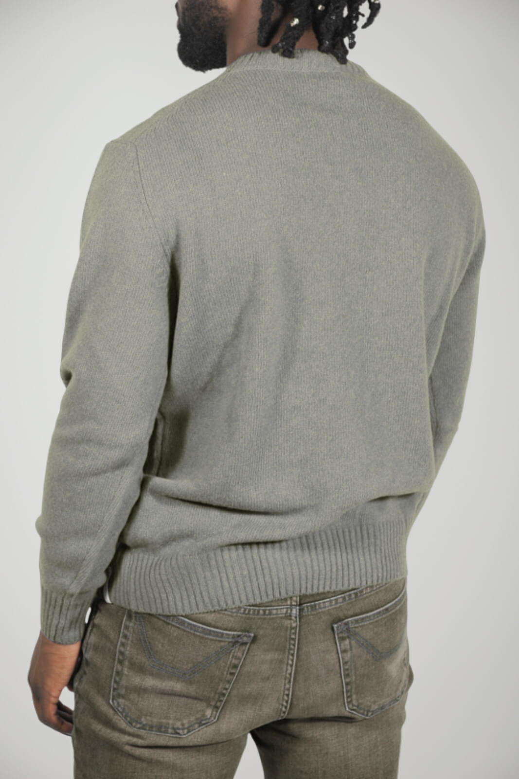 Maglione Brooksfield da uomo in lana a trecce retro