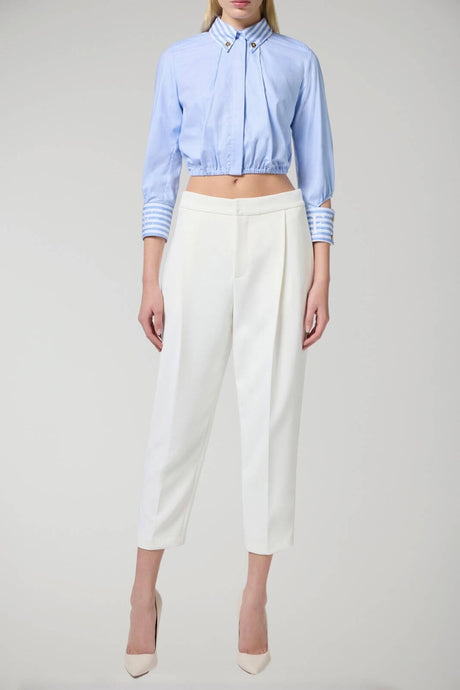 Elisabetta Franchi women's poplin shirt with striped details
