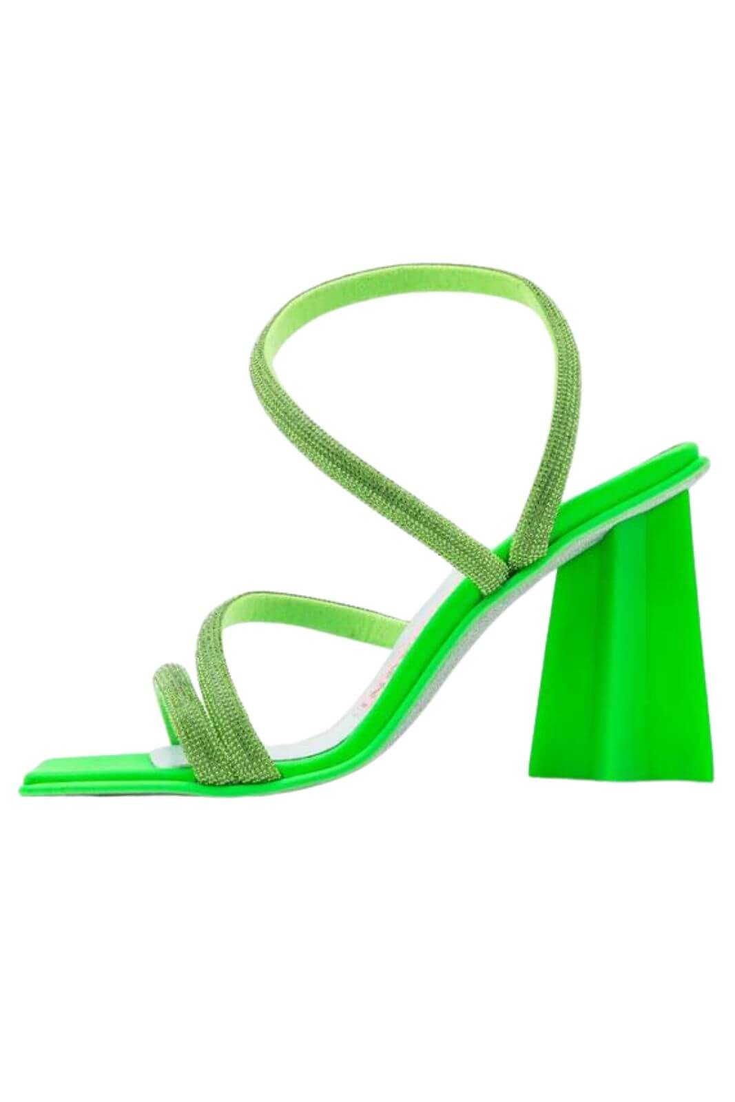 Chiara Ferragni Women's Sandal with Rhinestones and Geometric Heel