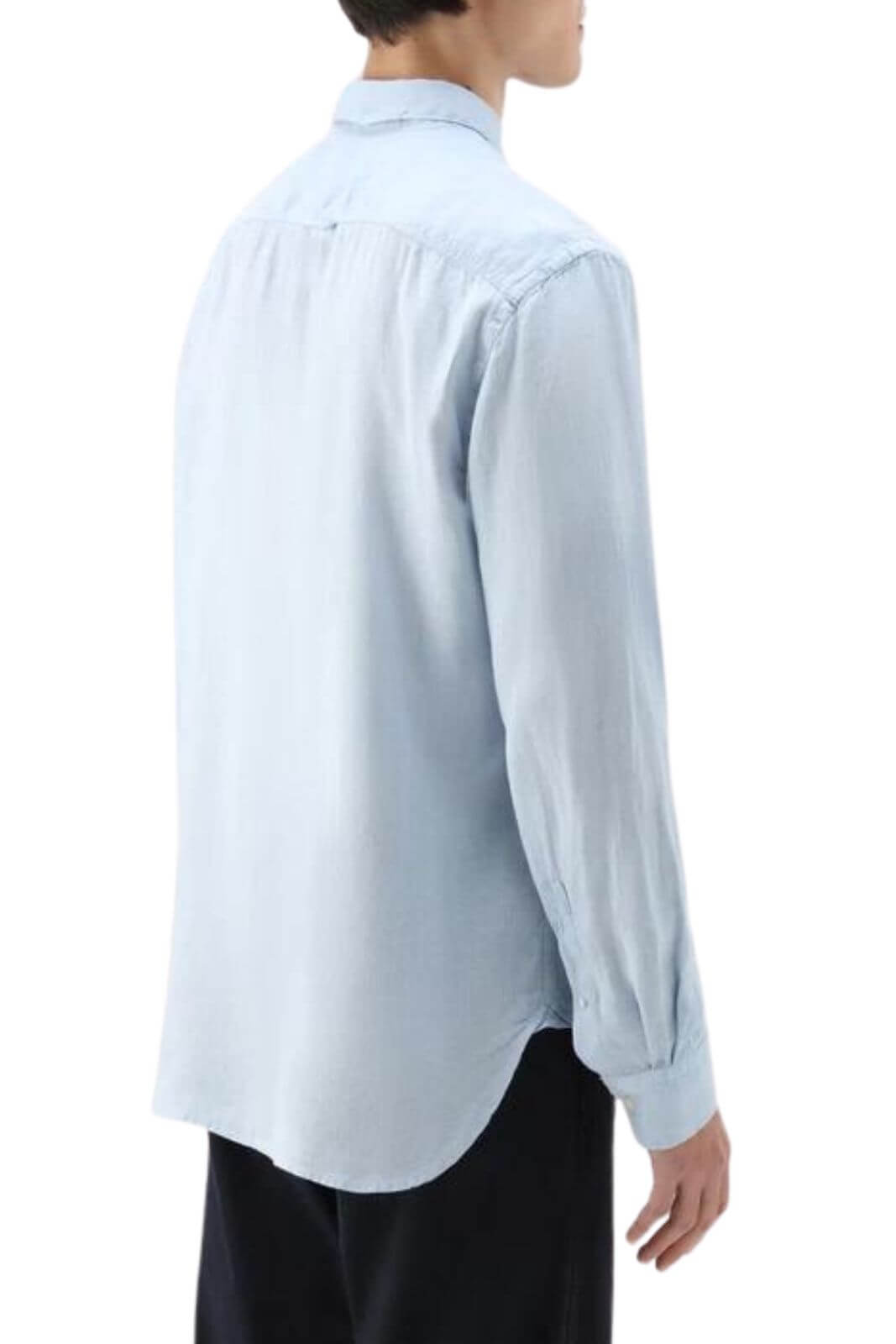 Woolrich men's shirt in pure linen